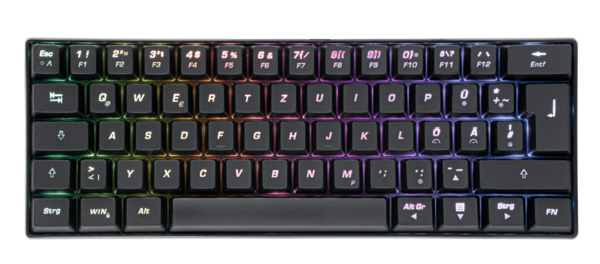 Bild 1 von ISY IGK-5000-BK Mini Size, Gaming Tastatur , Mechanisch, kabelgebunden, Schwarz