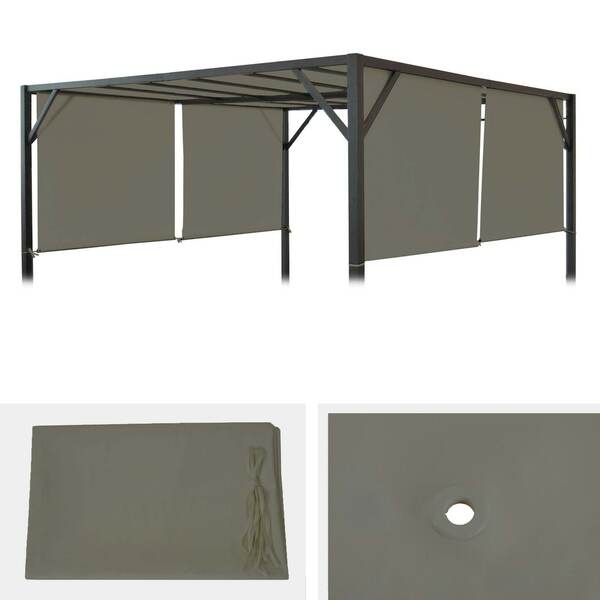 Bild 1 von Ersatzbezug für Dach Pergola Pavillon Beja 3x3m ~ taupe