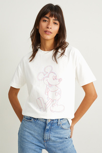 C&A T-Shirt-Micky Maus, Weiß, Größe: XS