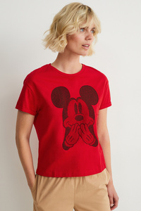 C&A T-Shirt-Micky Maus, Rot, Größe: S