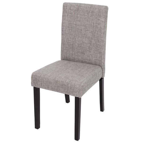 Bild 1 von Esszimmerstuhl Littau, Küchenstuhl Stuhl, Stoff/Textil ~ grau, dunkle Beine