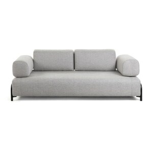 Kave Home Sofa 3-Sitzer COMPO AL hellgrau