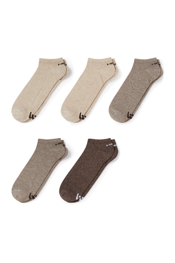 Bild 1 von C&A HEAD-Multipack 5er-Sneakersocken, Beige, Größe: 43-46