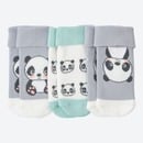 Bild 1 von Baby-Frottee-Socken mit Panda-Design, 3er-Pack