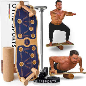 Sportboard Grip Tape Blau und Fitness Stange Bundle mit Rolle und Fitnessbänder