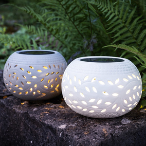 I-Glow LED-Solar-Outdoor-Bowl