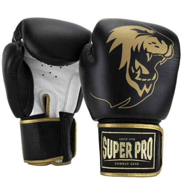 Bild 1 von Boxhandschuhe aus Leder - Warrior SE - Schwarz/Gold