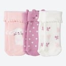 Bild 1 von Baby-Mädchen-Frottee-Socken, 3er-Pack