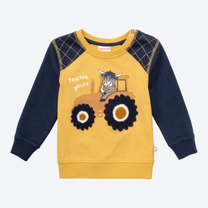 Baby-Jungen-Sweatshirt mit Traktor-Motiv