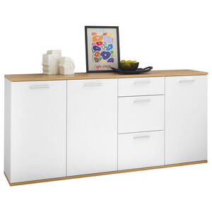 MID.YOU SIDEBOARD Weiß, Eiche Artisan