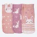 Bild 1 von Baby-Mädchen-Socken mit Hasen-Design, 3er-Pack