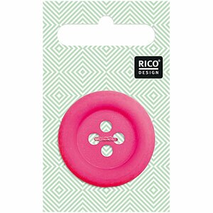 Rico Design Knopf pink matt 3,4cm