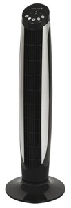 Tarrington House Turmventilator TF915, Kunstsstoff, 30 x 30 x 101.3 cm, Timer, mit Fernbedienung, 3 Geschwindigkeitseinstellungen, 45 W, schwarz
