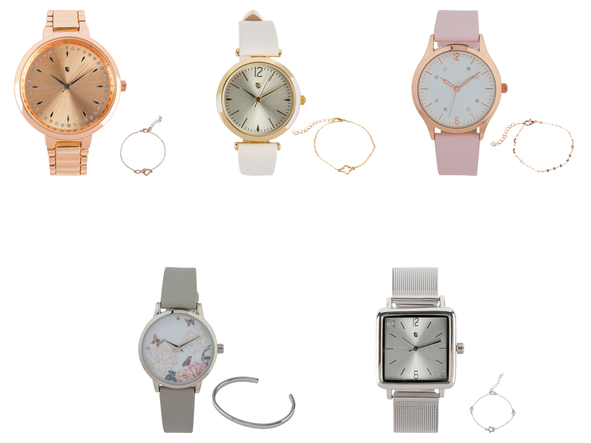 Bild 1 von AURIOL® Damen Armbanduhr-Schmuckset, 2-teilig