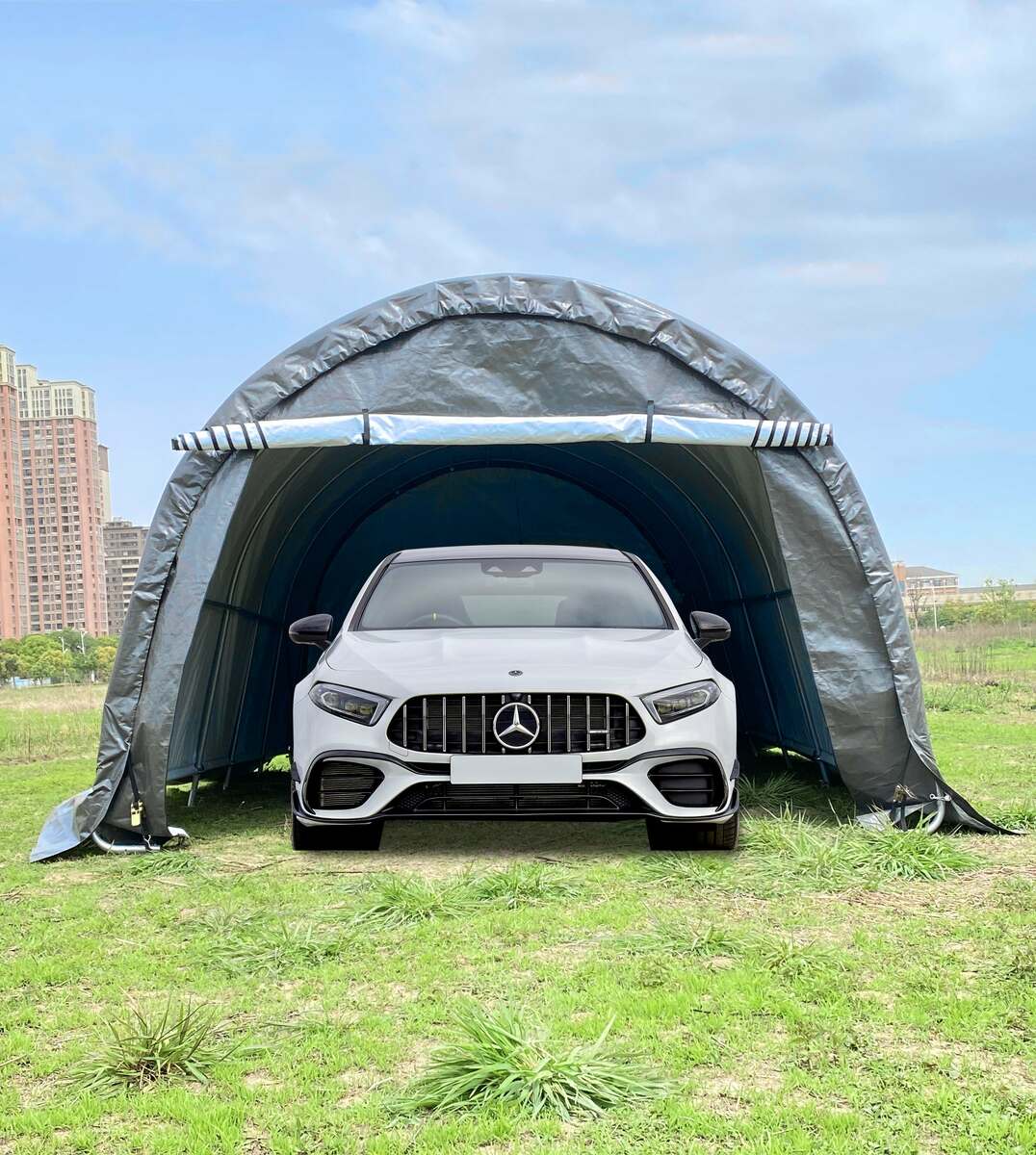 Bild 2 von Green Yard Folien Gerätehaus/-Garage - ca. 300x600x240cm