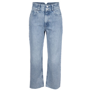 Damen Highwaisted Jeans mit Abnutzungsdetails