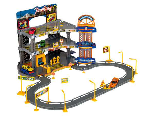 Bild 1 von Playtive City Parkhaus, 3 Etagen, 6 Zinkguss-Fahrzeuge