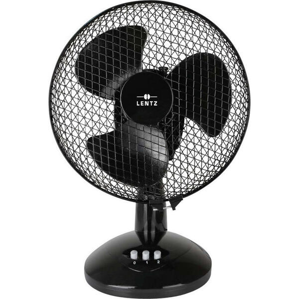 Bild 1 von LENTZ Tischventilator 80032 schwarz Kunststoff D: ca. 30 cm