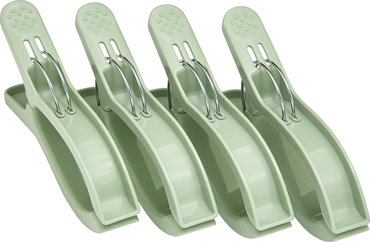 Bild 2 von IDEENWELT Handtuchclips, 4er-Set grün