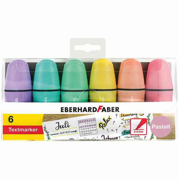 Bild 1 von Eberhard Faber Textmarker mini pastell 6er