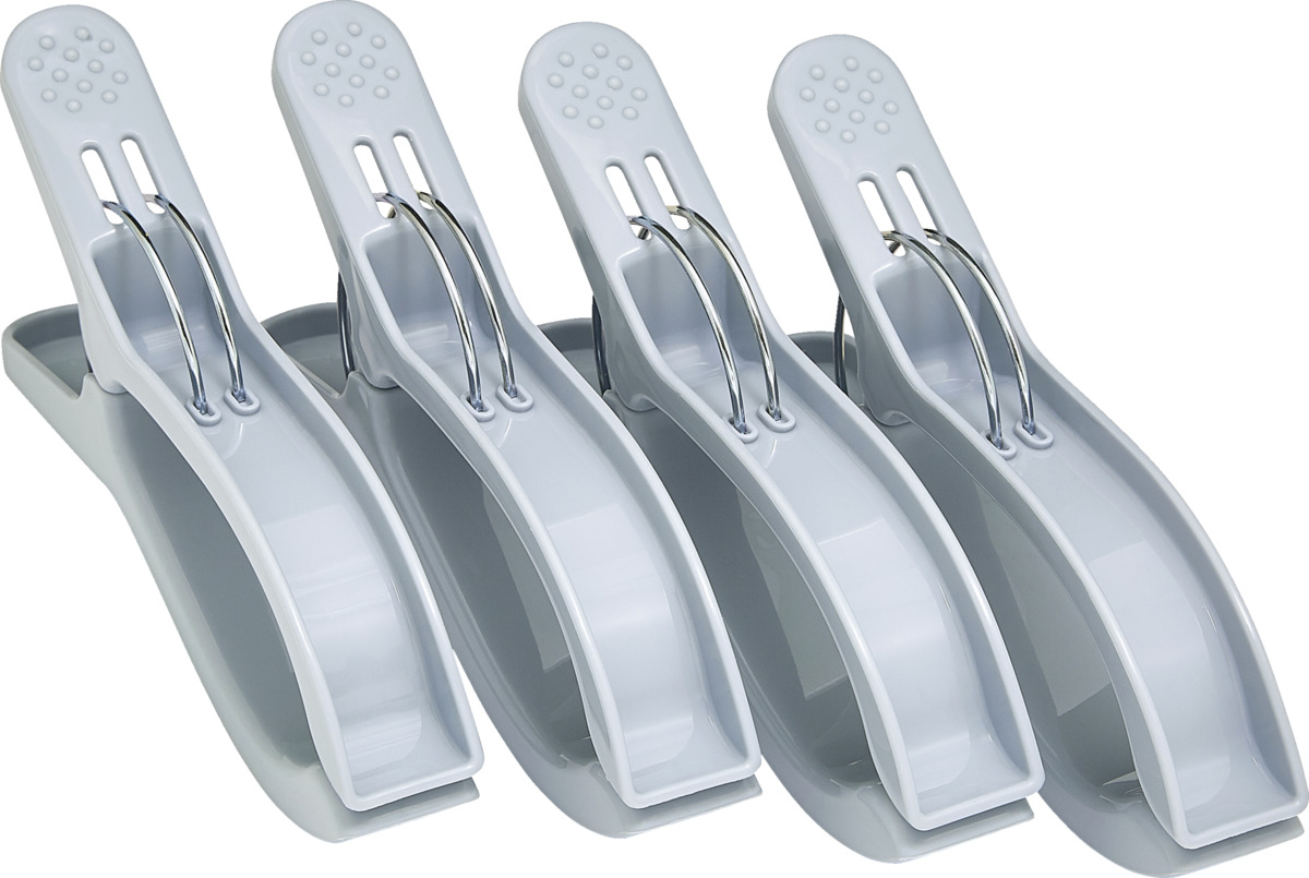 Bild 2 von IDEENWELT Handtuchclips, 4er-Set blau