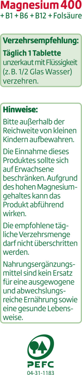 Bild 3 von altapharma Magnesium 400 5.54 EUR/100 g