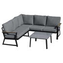 Bild 1 von Outsunny Loungeset grau Aluminium B/H/T: ca. 205x74x72 cm