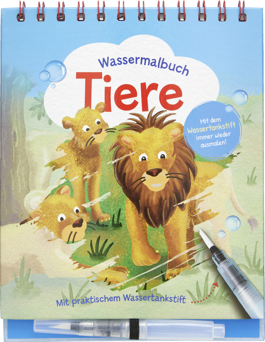 Bild 1 von IDEENWELT Wassermalbuch Tiere