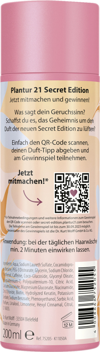 Bild 2 von Dr. Wolff Plantur 21 Nutri-Coffein Shampoo #langehaare