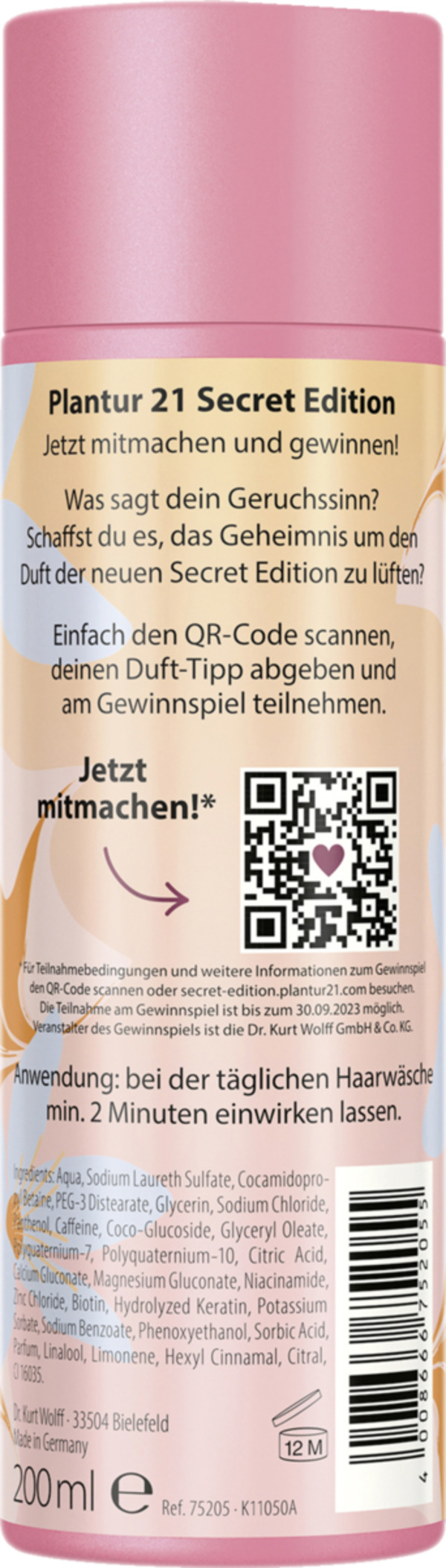 Bild 2 von Dr. Wolff Plantur 21 Nutri-Coffein Shampoo #langehaare