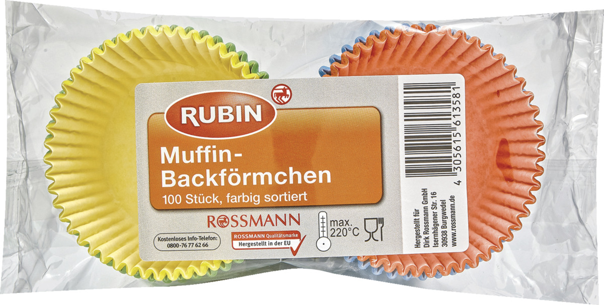 Bild 1 von RUBIN Muffin-Backförmchen