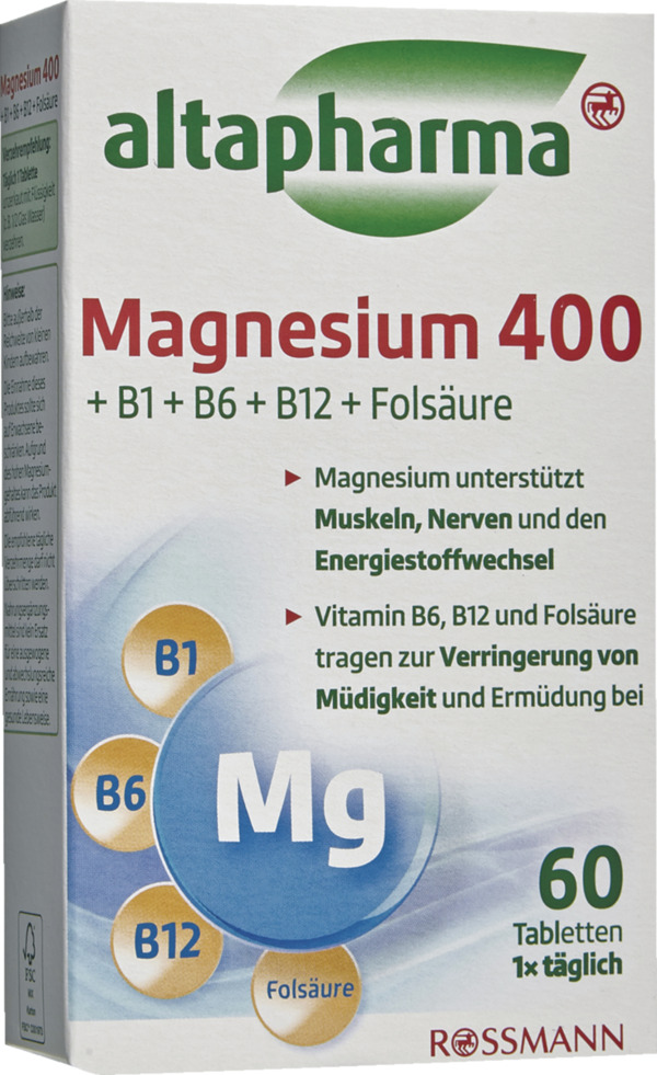 Bild 1 von altapharma Magnesium 400 5.54 EUR/100 g