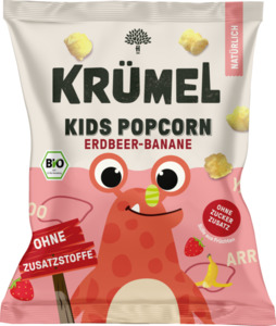 Krümel Bio Kids Popcorn Banane-Erdbeere