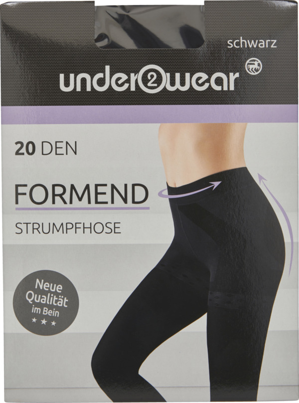 Bild 1 von under2wear Strumpfhose Formend 20 DEN, Schwarz, Gr. L