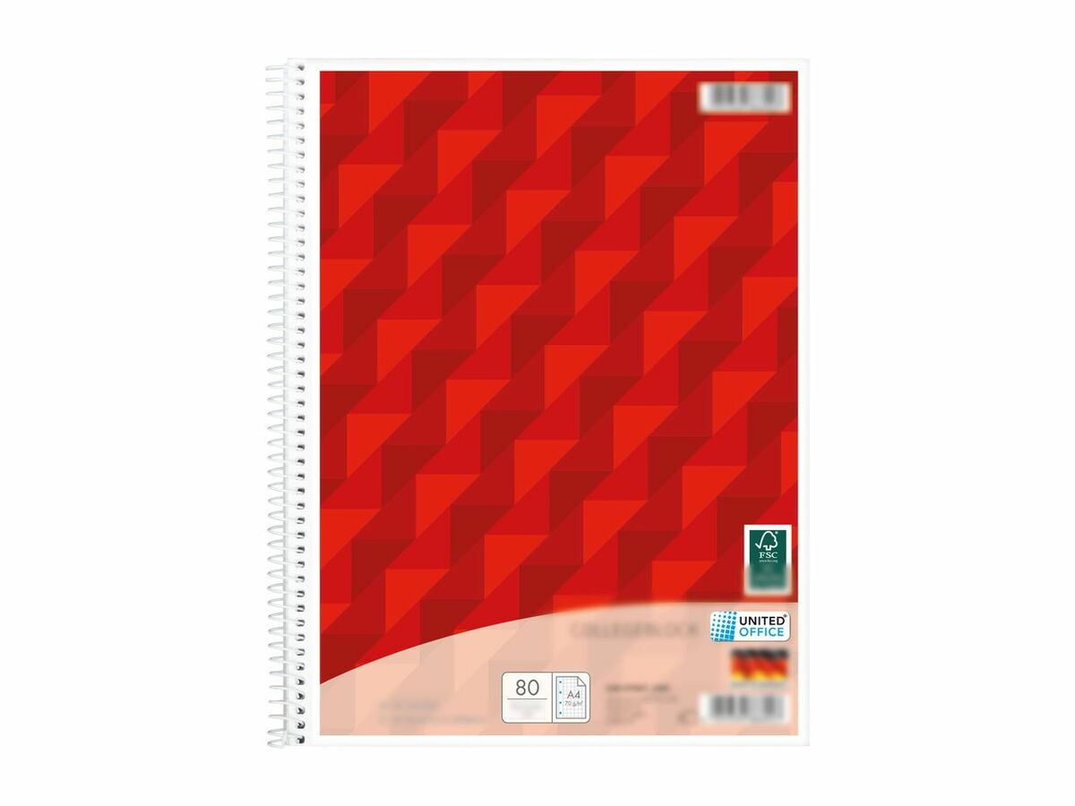 Bild 1 von UNITED OFFICE® Collegeblock, kariert