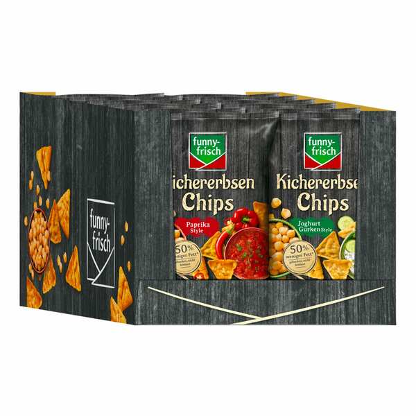 Bild 1 von Funny-frisch Kichererbsen Chips 80 g, verschiedene Sorten, 12er Pack