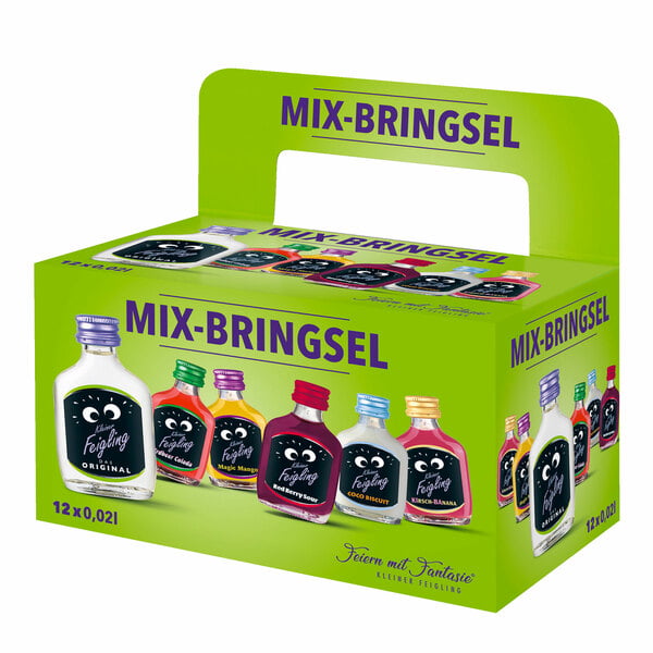 Bild 1 von Kleiner Feigling Mix-Bringsel 15,0 - 20,0 % vol 0,02 Liter, 12er Pack - Inhalt: 2 Flaschen