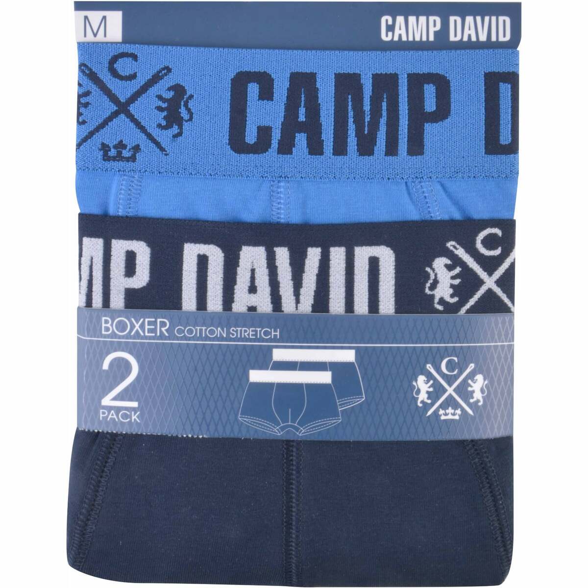 Bild 1 von Retroshorts, 2er Pack - navy/ deep sky - Gr. M - versch. Farben und Größen