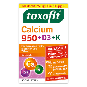 Taxofit Calcium 950 + D3 + K