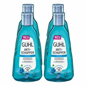 Guhl Shampoo Anti-Schuppen 250 ml, 4er Pack