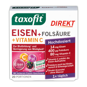 Taxofit Eisen + Folsäure + Vitamin C Direkt