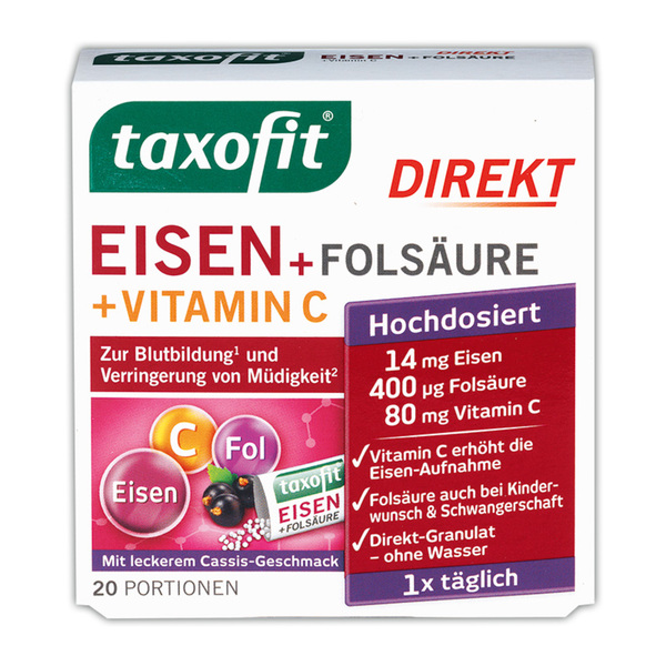 Bild 1 von Taxofit Eisen + Folsäure + Vitamin C Direkt