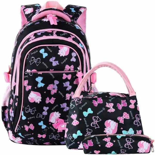 Bild 1 von GelldG Schulrucksack Rucksack Schulrucksack Mädchen 3 STK mit Lunchtasche Federmäppchen