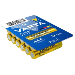 VARTA Alkaline Plus AA/AAA-Batterien, 12er-Packung