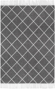 LUXOR living Teppich »Glitter«, rechteckig, handgewebt, Rauten Design, mit metallisierenden Fasern, mit Fransen