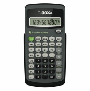 Texas Instruments Taschenrechner TI-30Xa Wissenschaftlicher Rechner, Batteriebetriebener, 10-stelliges Display