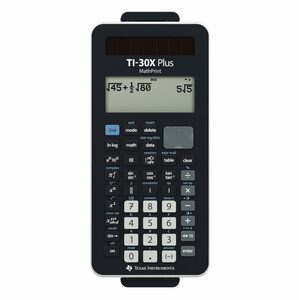 Texas Instruments Taschenrechner Wissenschaftlicher Schulrechner TI-30X Plus MathPrint™, (30XPLMP/FC/4E13/A), Moderner Schulrechner, Deckel