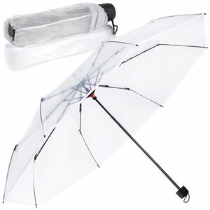 Goods+Gadgets Stockregenschirm Durchsichtiger Regenschirm, Eleganter Regenschirm in transparent