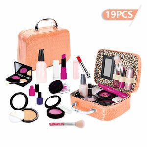 BeebeeRun Lernspielzeug Kinder Schminkkoffer (Kinderkosmetik-Set Waschbar Make-up Spielzeug, 19-St., Kinder Schminkkoffer Simuliertes Rollenspielzeug), Make-up-Kit Kinderschminke Set für Mädch