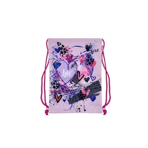 KAOS Sportbeutel Pink Love - ca. 44 x 32 cm